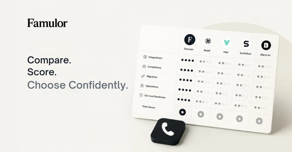 How to Compare Voice AI Vendors: An RFP Scorecard for AI Phone Agents