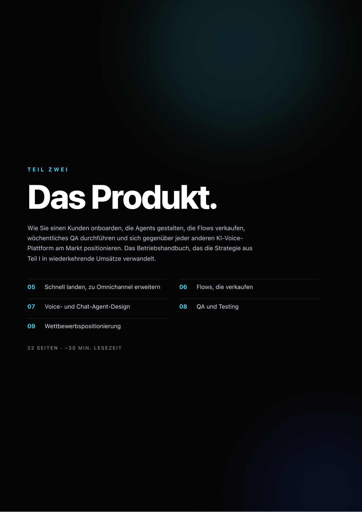 Teil II · Das Produkt